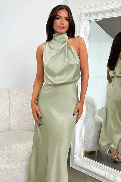 Helena™ Elegant Halter Dress
