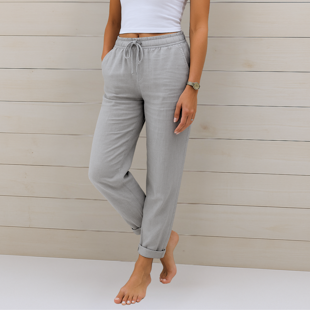 MAYLORA | Premium Breathable Linen Stretch Trousers