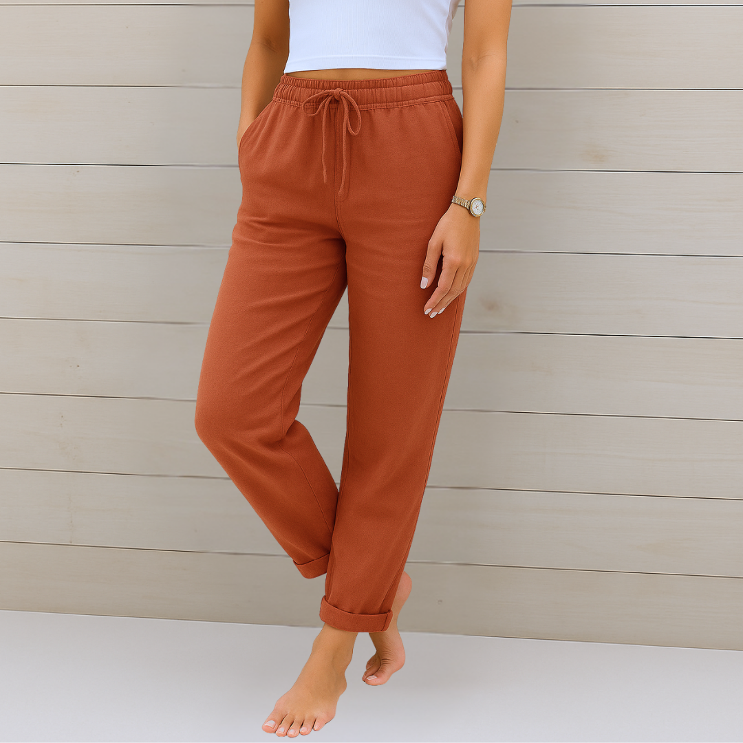 MAYLORA | Premium Breathable Linen Stretch Trousers