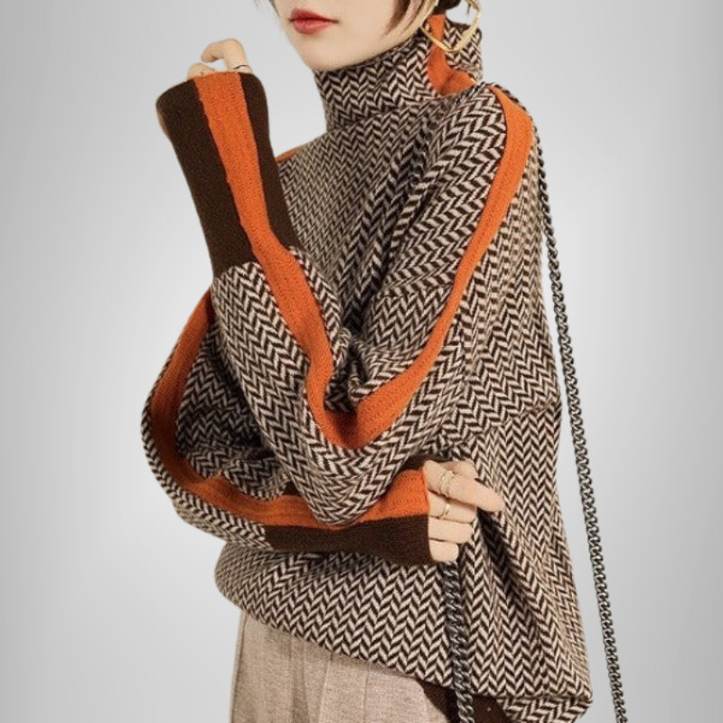 Clarabella – Mélange Turtleneck Sweater