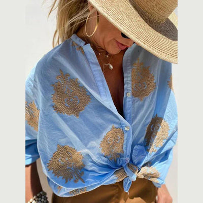 Reina™ Long Sleeve Loose Shirt