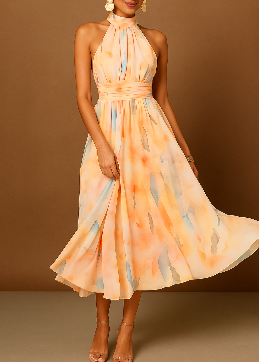 Cheryl |  Pastel Dream Flowing Maxi Dress