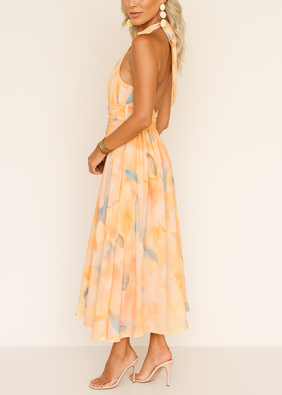 Cheryl |  Pastel Dream Flowing Maxi Dress