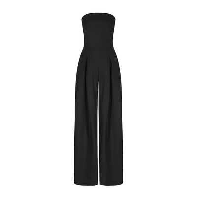 Wide Leg Strapless Jumpsuit