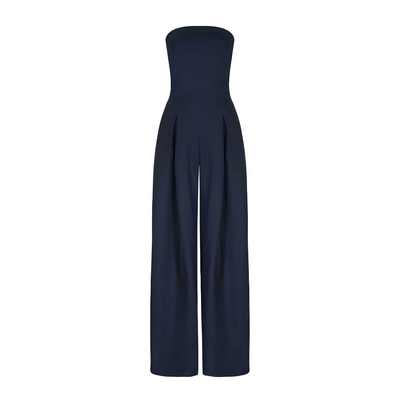 Wide Leg Strapless Jumpsuit