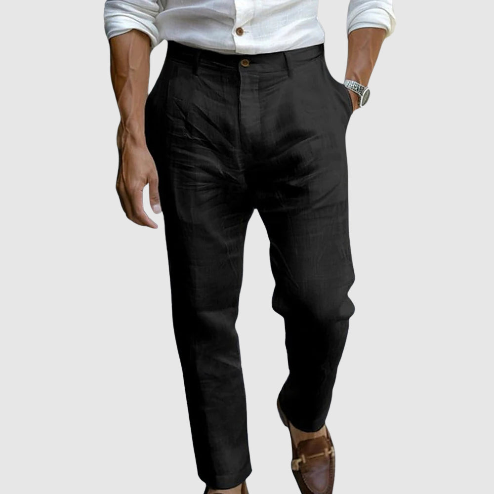 Saint-Tropez Chic Linen Trousers