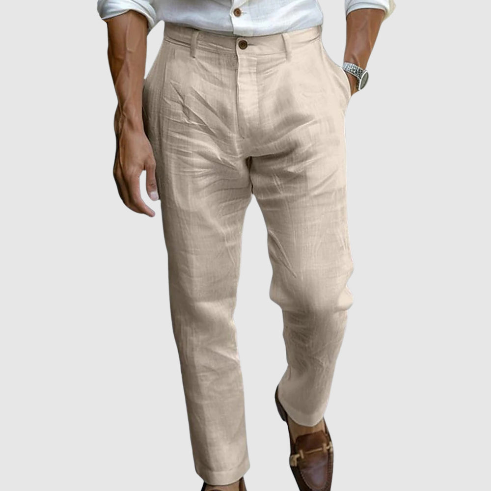Saint-Tropez Chic Linen Trousers