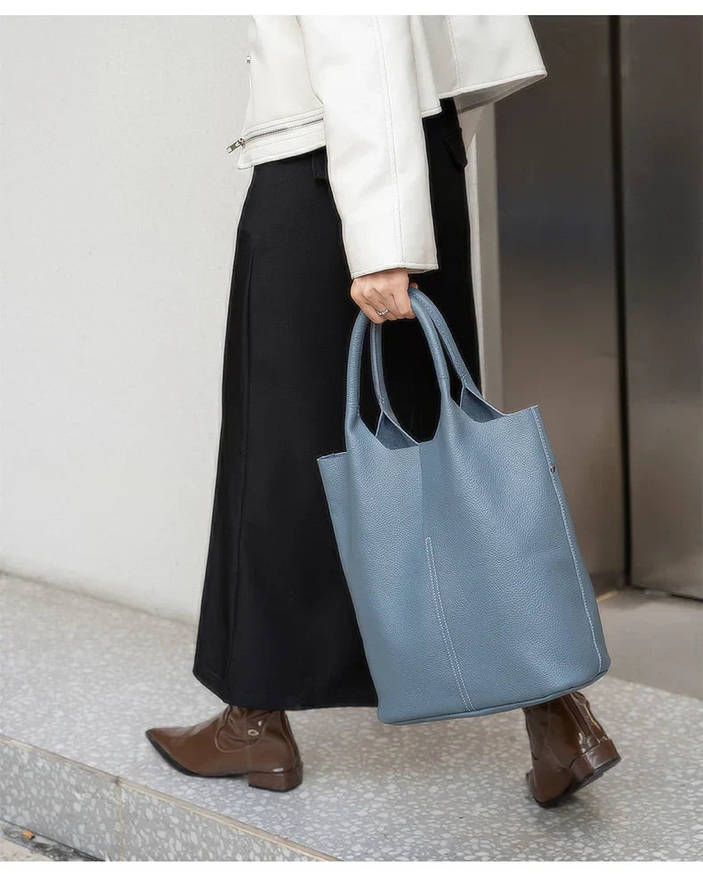 SAGA | LIGHT BLUE BUCKET BAG