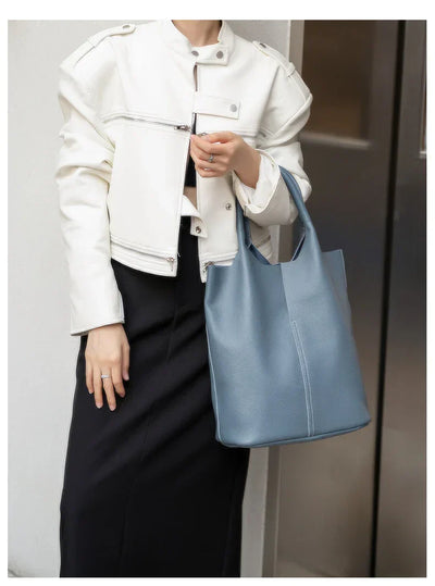 SAGA | LIGHT BLUE BUCKET BAG