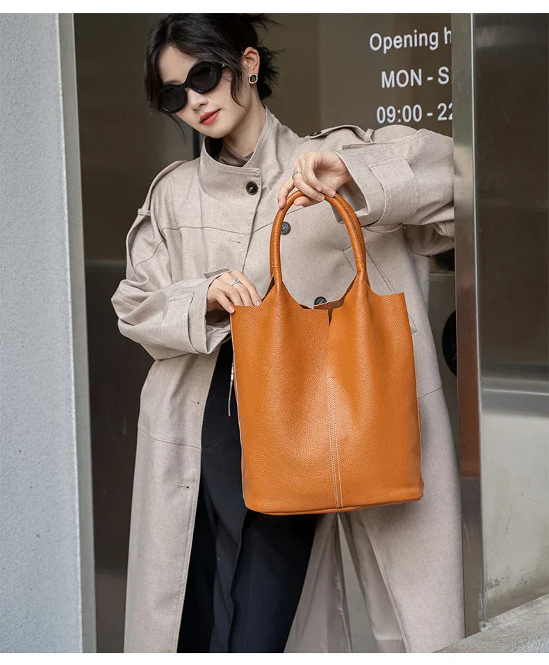 SAGA | LIGHT BLUE BUCKET BAG