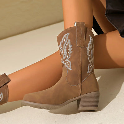 Farah™ Embroidered Cowboy Boots