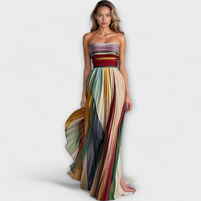 Flora – Refined Long Dress in Luxe Fabric